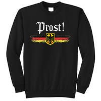 Oktoberfest Drinking Women Vintage German Flag Prost Tall Sweatshirt