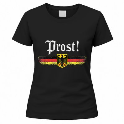 Oktoberfest Drinking Women Vintage German Flag Prost Women's T-Shirt