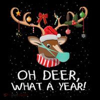 Oh Deer What A Year Christmas Reindeer Family Pajama Deer Tall T-Shirt