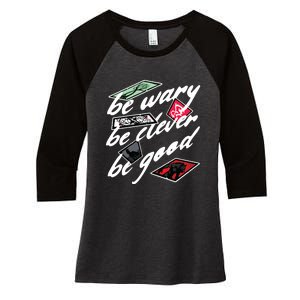 One Dark Window Women's Tri-Blend 3/4-Sleeve Raglan Shirt