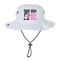 One Day We Will Wake Up To His Obituary Funny Saying Quote Bucket Hat