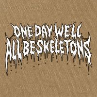 One Day WeLl All Be Skeletons Cotton Canvas Backpack