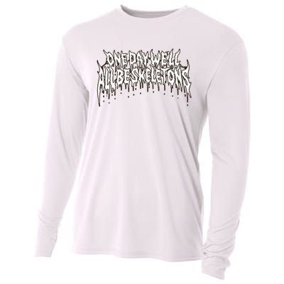 One Day WeLl All Be Skeletons Cooling Performance Long Sleeve Crew