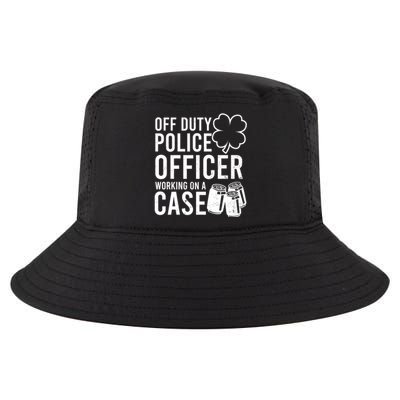 Off Duty Working On Case Design St Patricks Police Gift Cool Comfort Performance Bucket Hat