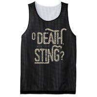 O Death Where Is Your Sting 1 Cor 1555 Mesh Reversible Basketball Jersey Tank