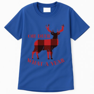 Oh Deer What A Year 2020 Christmas Family Pajama Reindeer Funny Gift Tall T-Shirt