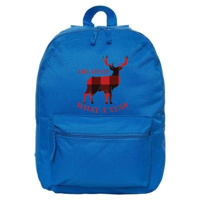 Oh Deer What A Year 2020 Christmas Family Pajama Reindeer Funny Gift 16 in Basic Backpack