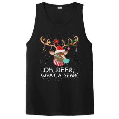 Oh Deer What A Year Christmas Reindeer Family Pajama Deer Gift PosiCharge Competitor Tank