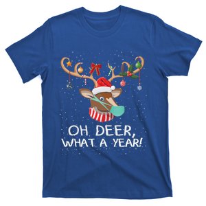 Oh Deer What A Year Christmas Reindeer Family Pajama Deer Gift T-Shirt