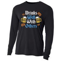 Oktoberfest Drinks Well With Others Gift Cooling Performance Long Sleeve Crew