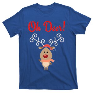 Oh Deer! Whimsical Playful Reindeer Funny Christmas Deer Pun Cool Gift T-Shirt