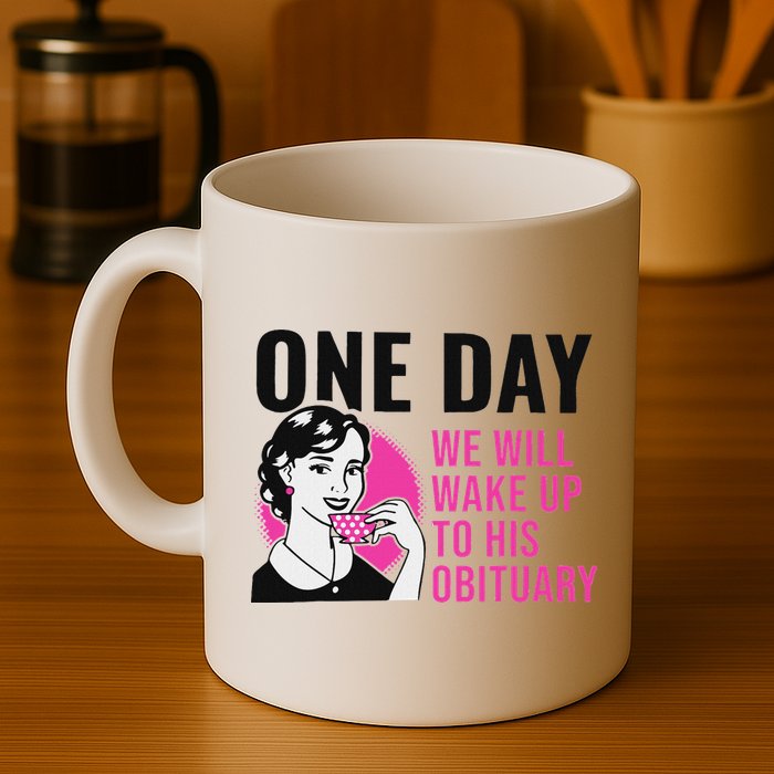 One Day We Will Wake Up To His Obituary Mug