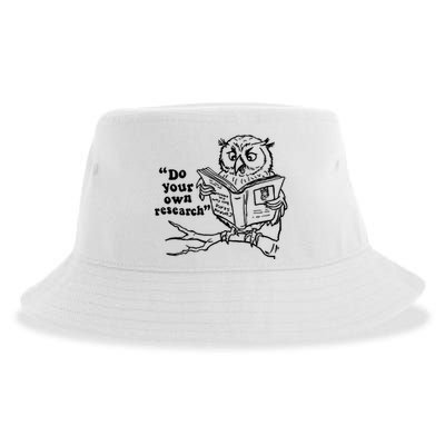 Owl Do Your Own Research Sustainable Bucket Hat