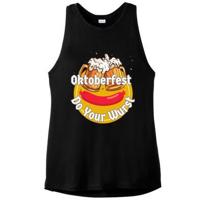 Oktoberfest Do Your Wurst Octoberfest Ladies PosiCharge Tri-Blend Wicking Tank