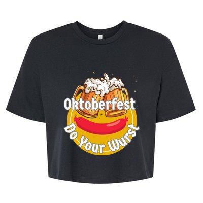 Oktoberfest Do Your Wurst Octoberfest Bella+Canvas Jersey Crop Tee