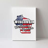 Out Drinking Your State Since 1848 I Beer Wisconsin Canvas