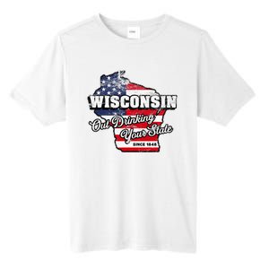 Out Drinking Your State Since 1848 I Beer Wisconsin Tall Fusion ChromaSoft Performance T-Shirt