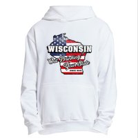 Out Drinking Your State Since 1848 I Beer Wisconsin Urban Pullover Hoodie