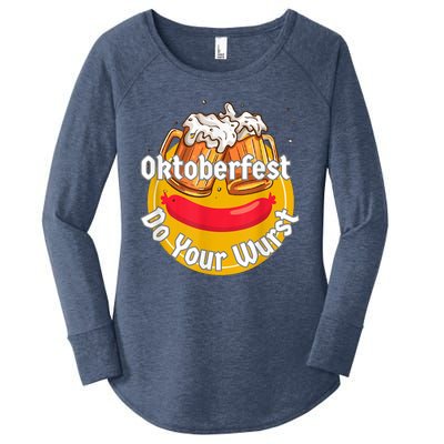 Oktoberfest Do Your Wurst Octoberfest Women's Perfect Tri Tunic Long Sleeve Shirt