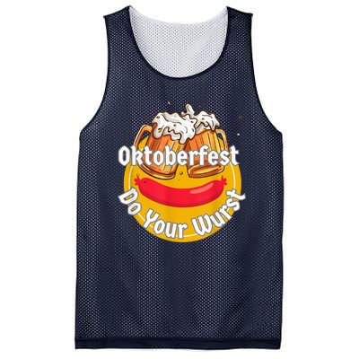 Oktoberfest Do Your Wurst Octoberfest Mesh Reversible Basketball Jersey Tank