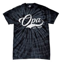 Opa Est. 2024 For Fathers Day Soon To Be Grandpa 2024 Tie-Dye T-Shirt