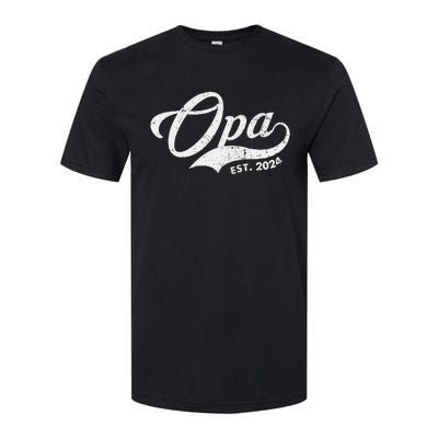 Opa Est. 2024 For Fathers Day Soon To Be Grandpa 2024 Softstyle® CVC T-Shirt