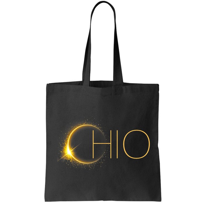 Ohio Eclipse 2024 Total Eclipse Solar Eclipse Ohio Tote Bag