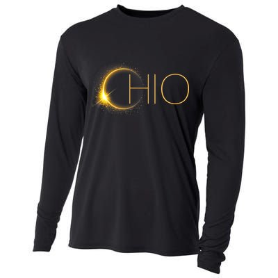 Ohio Eclipse 2024 Total Eclipse Solar Eclipse Ohio Cooling Performance Long Sleeve Crew