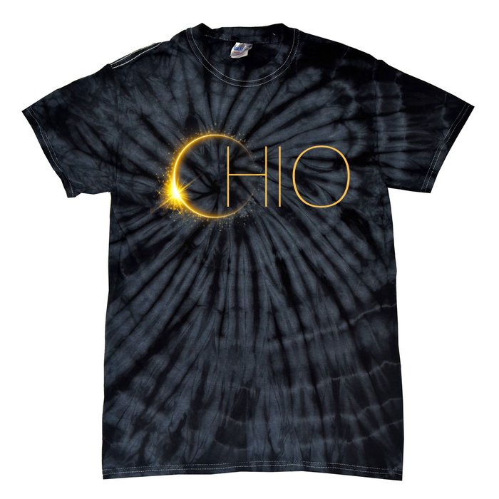 Ohio Eclipse 2024 Total Eclipse Solar Eclipse Ohio Tie-Dye T-Shirt