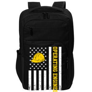 Operating Engineer American Usa Flag Great Gift Impact Tech Backpack