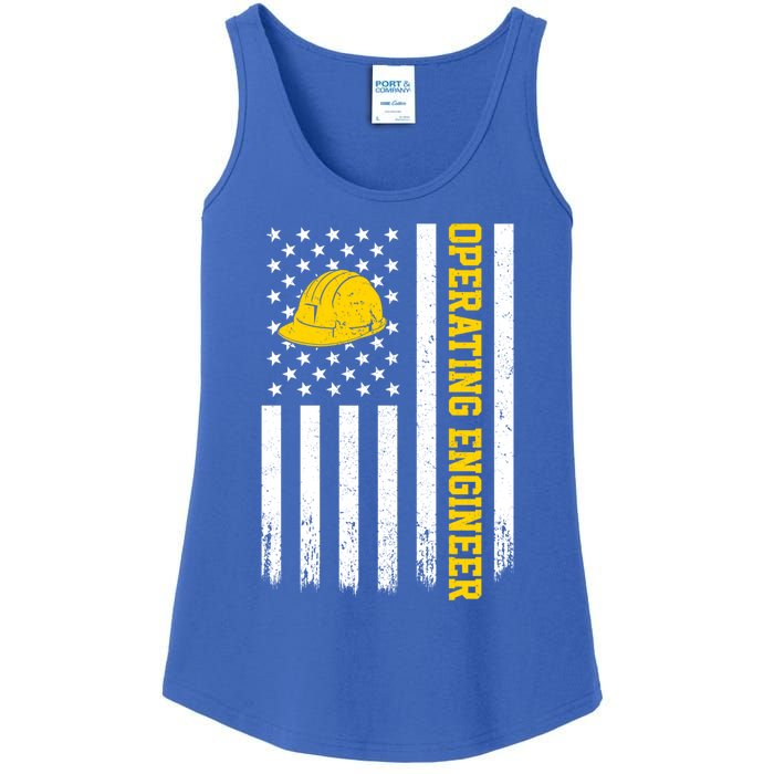 Operating Engineer American Usa Flag Great Gift Ladies Essential Tank