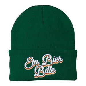 Oktoberfest Ein Bier Bitte Retro Funny German Beer Knit Cap Winter Beanie