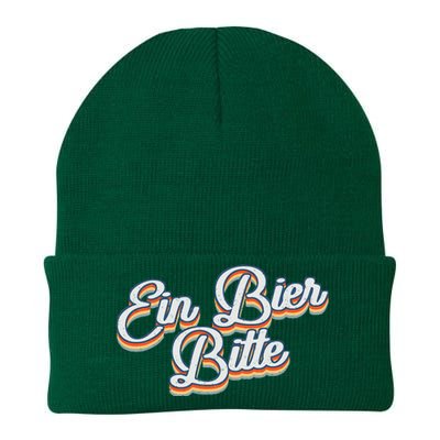 Oktoberfest Ein Bier Bitte Retro Funny German Beer Knit Cap Winter Beanie