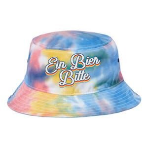 Oktoberfest Ein Bier Bitte Retro Funny German Beer Tie Dye Newport Bucket Hat