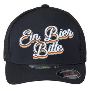 Oktoberfest Ein Bier Bitte Retro Funny German Beer Flexfit Unipanel Trucker Cap