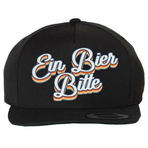 Oktoberfest Ein Bier Bitte Retro Funny German Beer Wool Snapback Cap