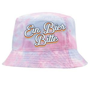 Oktoberfest Ein Bier Bitte Retro Funny German Beer Tie-Dyed Bucket Hat