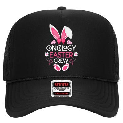 Oncology Easter Crew Nurse Easter Day Rabbit High Crown Mesh Back Trucker Hat