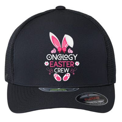 Oncology Easter Crew Nurse Easter Day Rabbit Flexfit Unipanel Trucker Cap