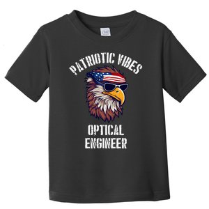 Optical Engineer Eagle July 4th American Flag Toddler T-Shirt