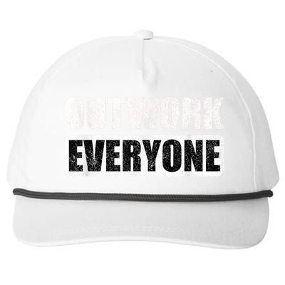 Outwork Everyone Entrepreneur Motivation Inspirational Snapback Five-Panel Rope Hat