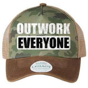 Outwork Everyone Entrepreneur Motivation Inspirational Legacy Tie Dye Trucker Hat