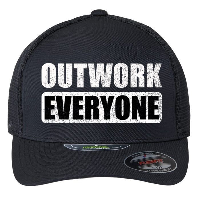 Outwork Everyone Entrepreneur Motivation Inspirational Flexfit Unipanel Trucker Cap