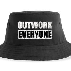 Outwork Everyone Entrepreneur Motivation Inspirational Sustainable Bucket Hat