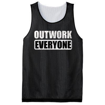 Outwork Everyone Entrepreneur Motivation Inspirational Mesh Reversible Basketball Jersey Tank