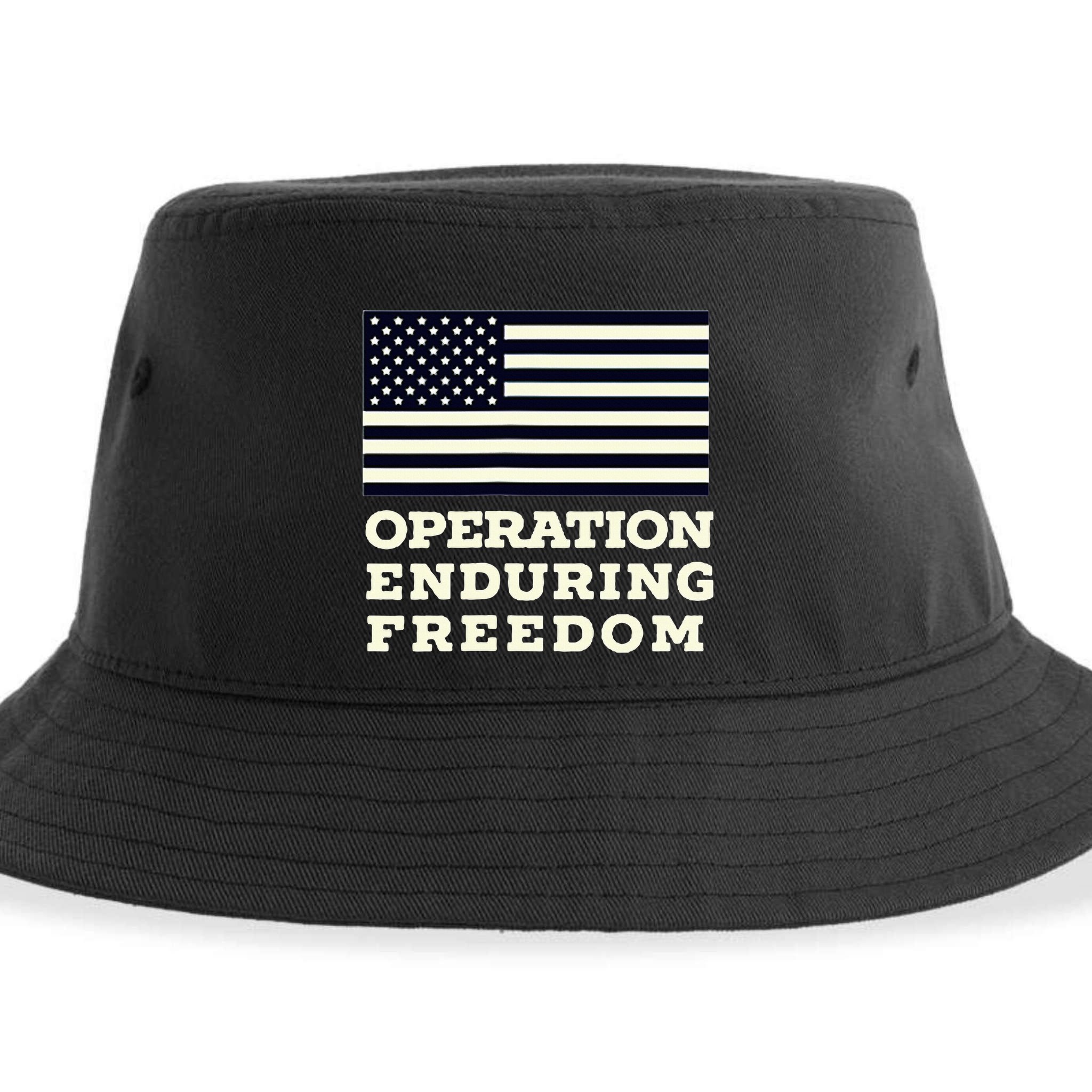 Operation Enduring Freedom Oef Veteran Sustainable Bucket Hat