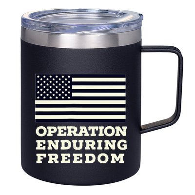 Operation Enduring Freedom Oef Veteran 12oz Stainless Steel Coffee Mug