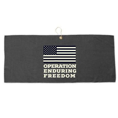 Operation Enduring Freedom Oef Veteran Large Microfiber Waffle Golf Towel