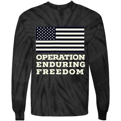 Operation Enduring Freedom Oef Veteran Tie-Dye Long Sleeve Shirt
