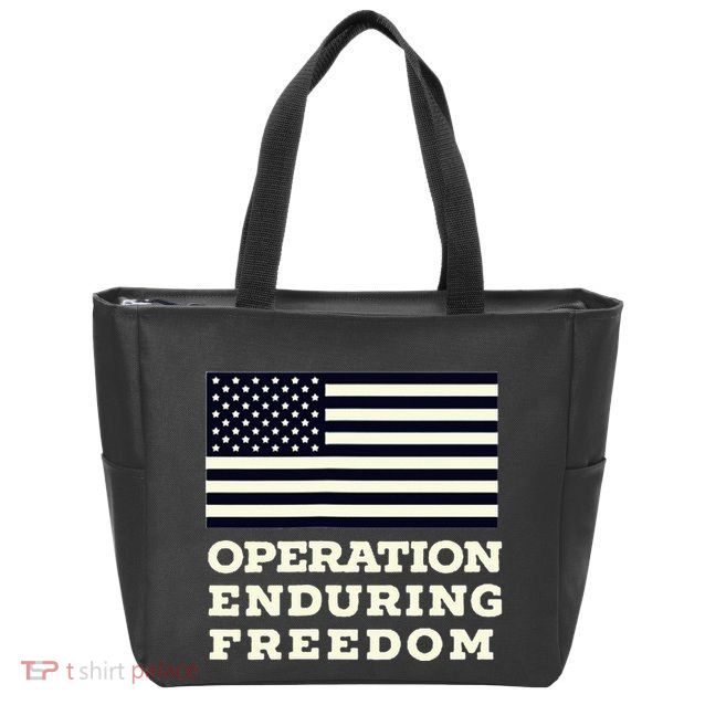 Operation Enduring Freedom Oef Veteran Zip Tote Bag